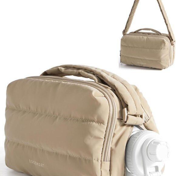 Versatile Hobo Crossbody Bag with Adjustable Strap & Secure Water Bottle Slot - Picture 1 of 8